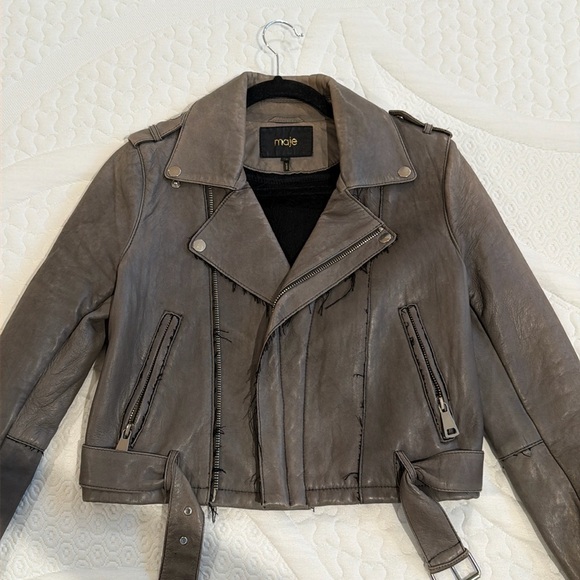 Maje Jackets & Blazers - Maje Lamb leather jacket!